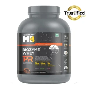 MuscleBlaze Biozyme Whey PR, 2 kg (4.4 lb), Molten Chocolate Cake